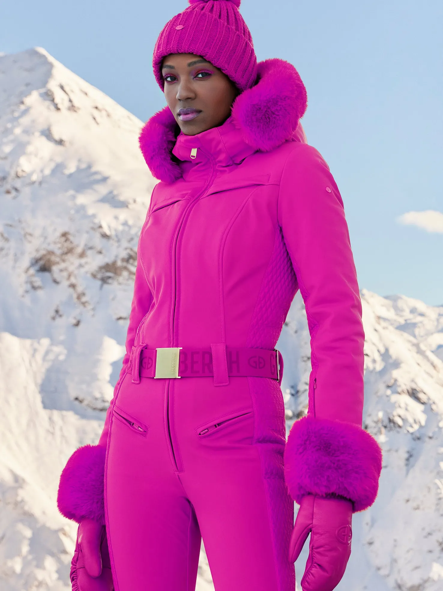 ANGELE FAUX BORDER Ski Suit