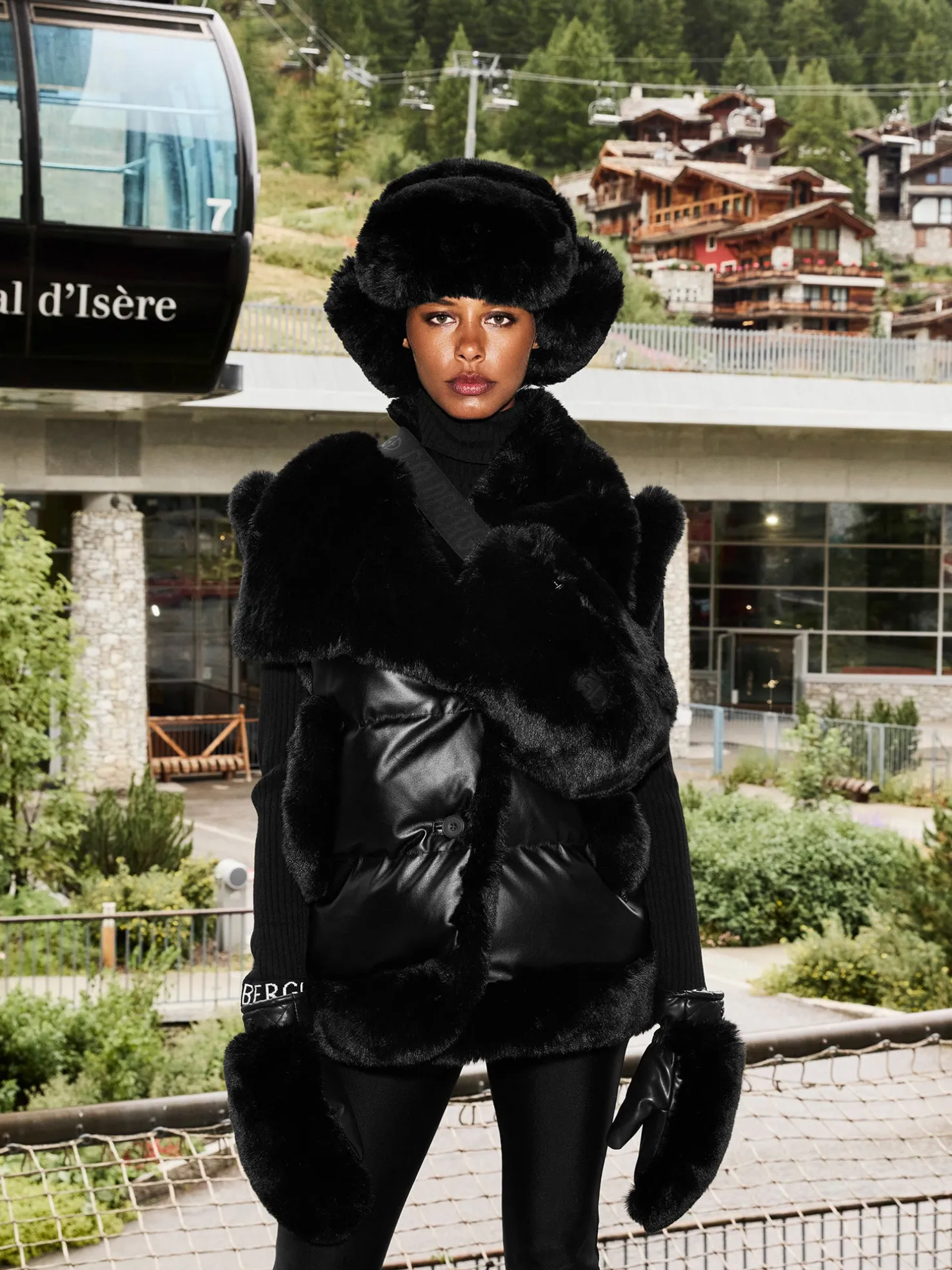 CHER Fluffy Aviator Hat