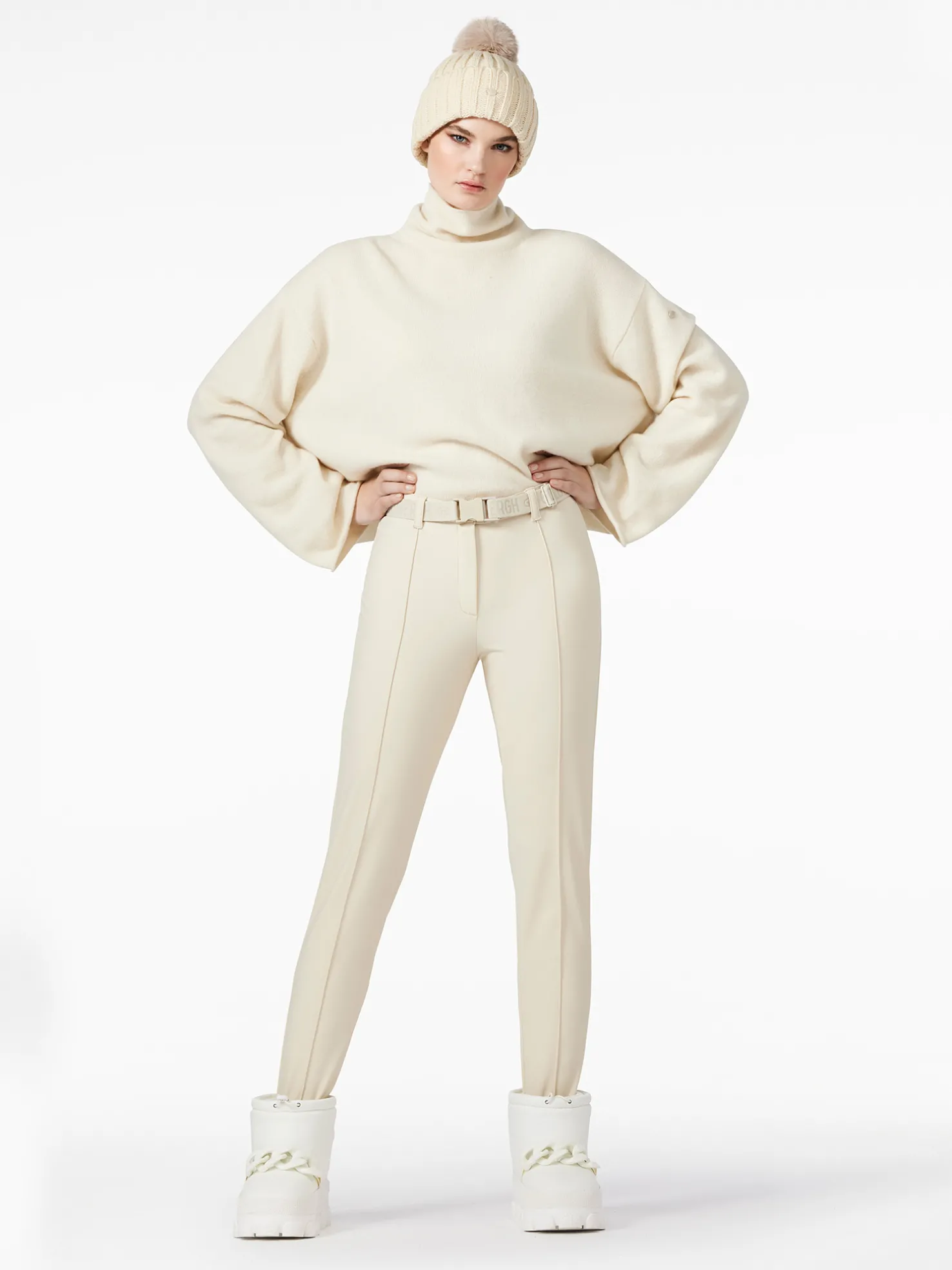 LOURDES Long Sleeve Knit Sweater