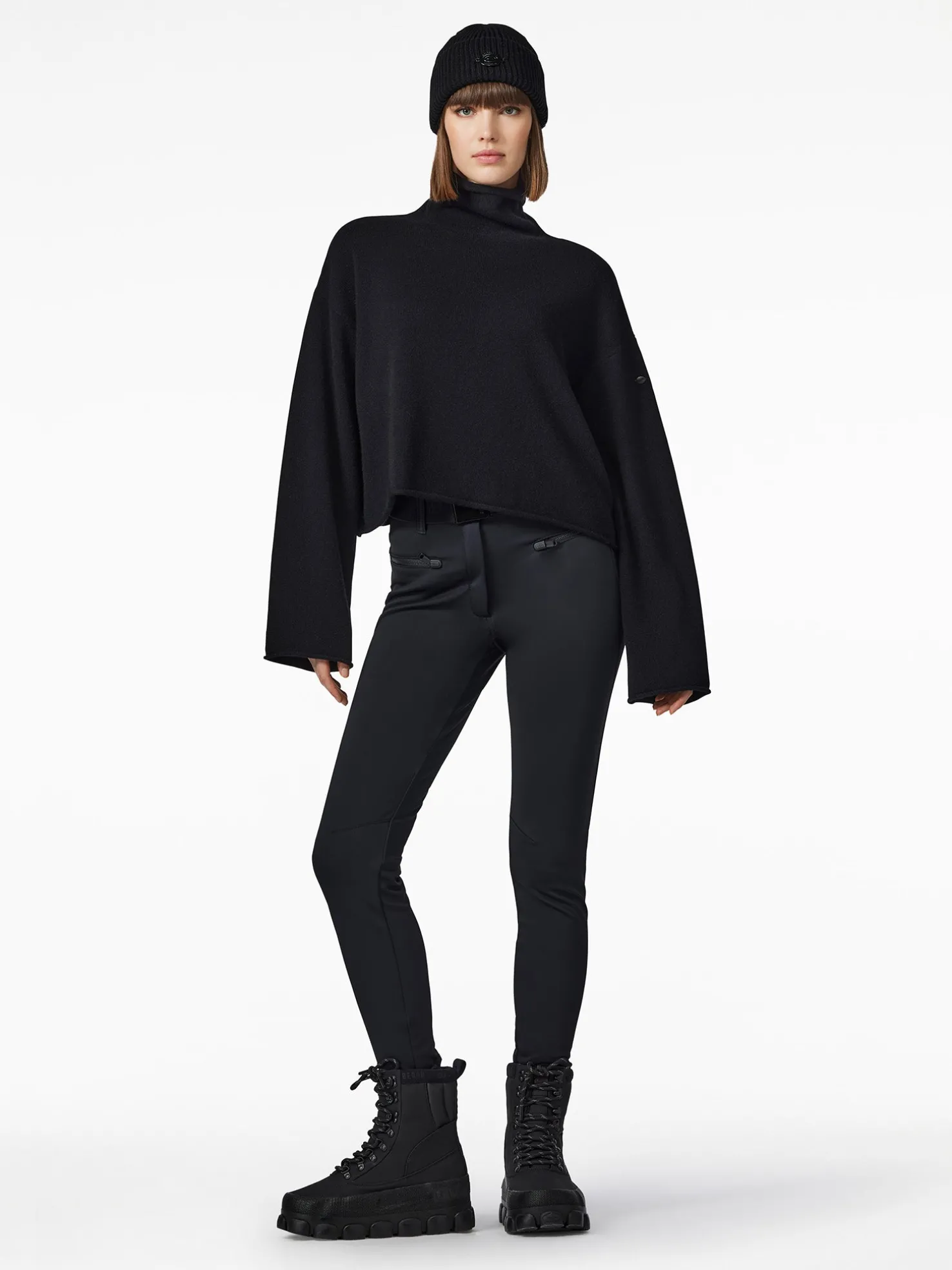 LOURDES Long Sleeve Knit Sweater